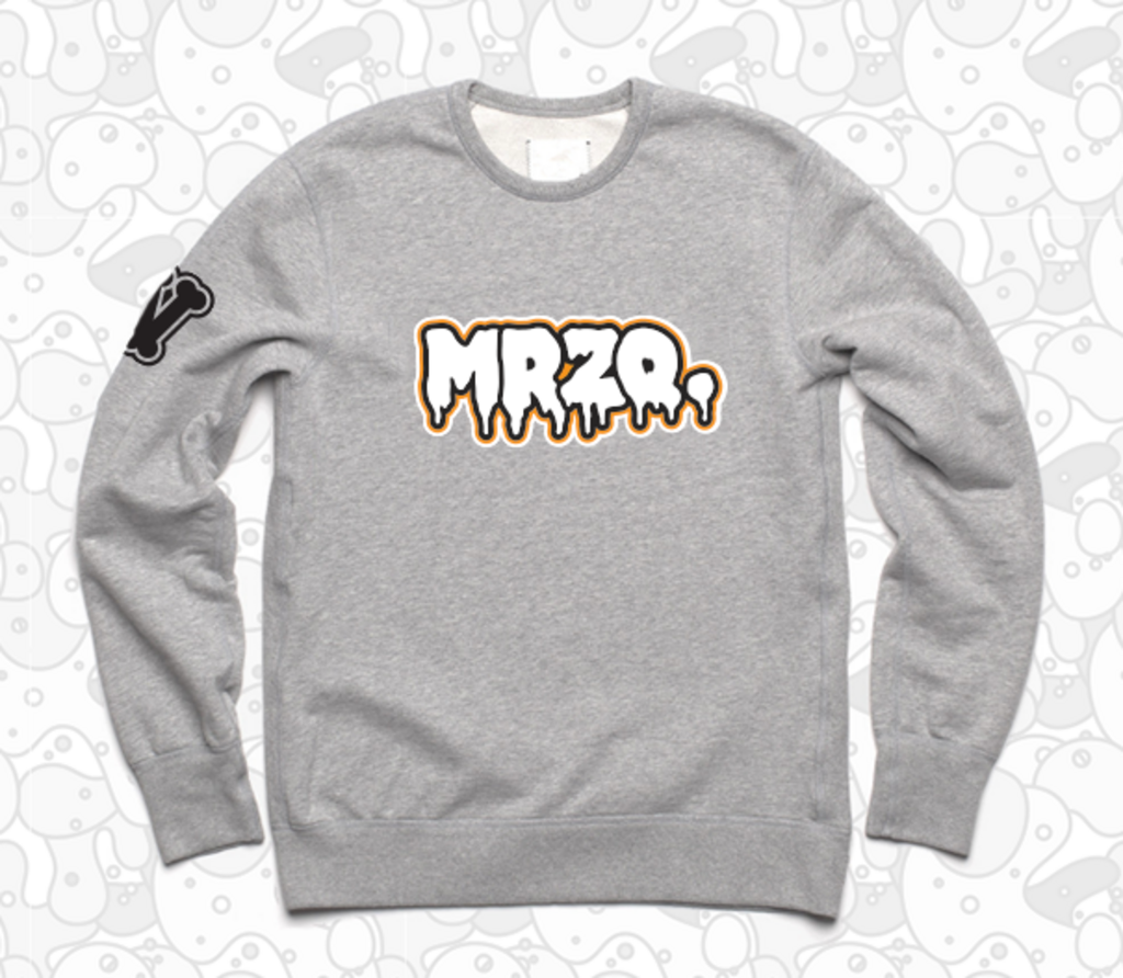 COLOR MRZQ SPOOKY VIBES GREY CREWNECK