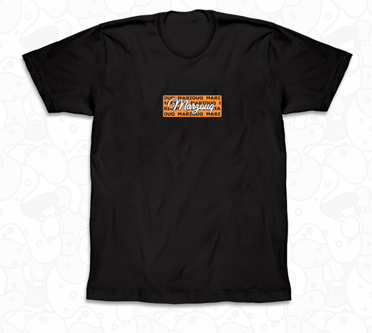 MARZOUQ BOX LOGO BLACK TEE