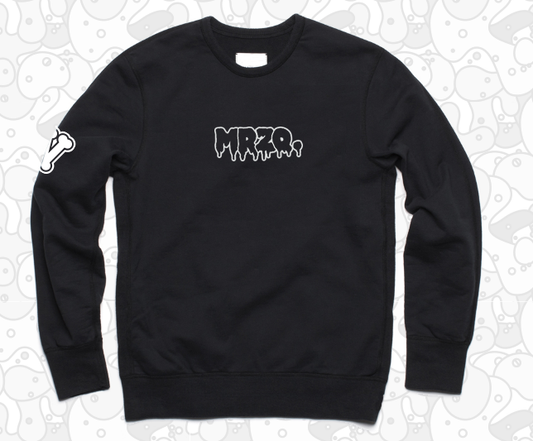 MINI MRZQ SPOOKY VIBES BLACK CREWNECK