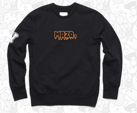 MINI MRZQ SPOOKY VIBES BLACK CREWNECK